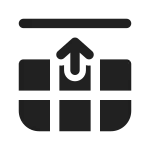 Table Move Up SVG Icon